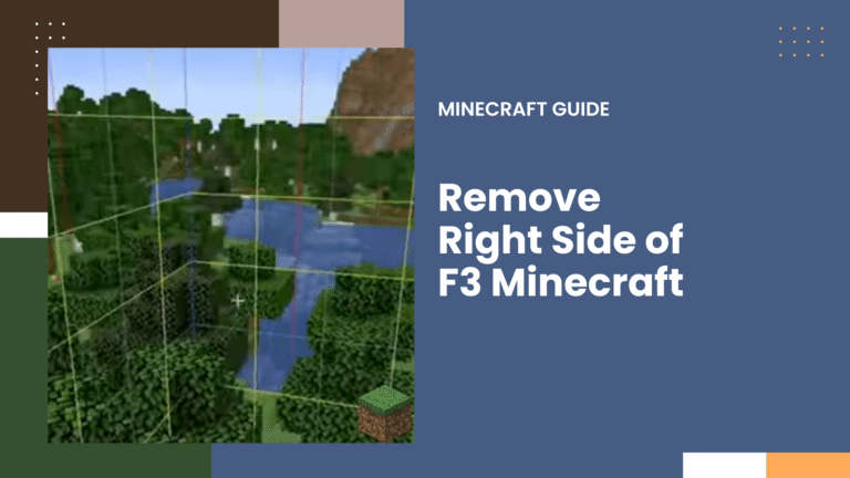 How to Remove the Right Side of F3 Minecraft